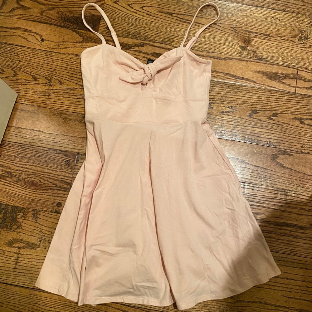 pale pink dress